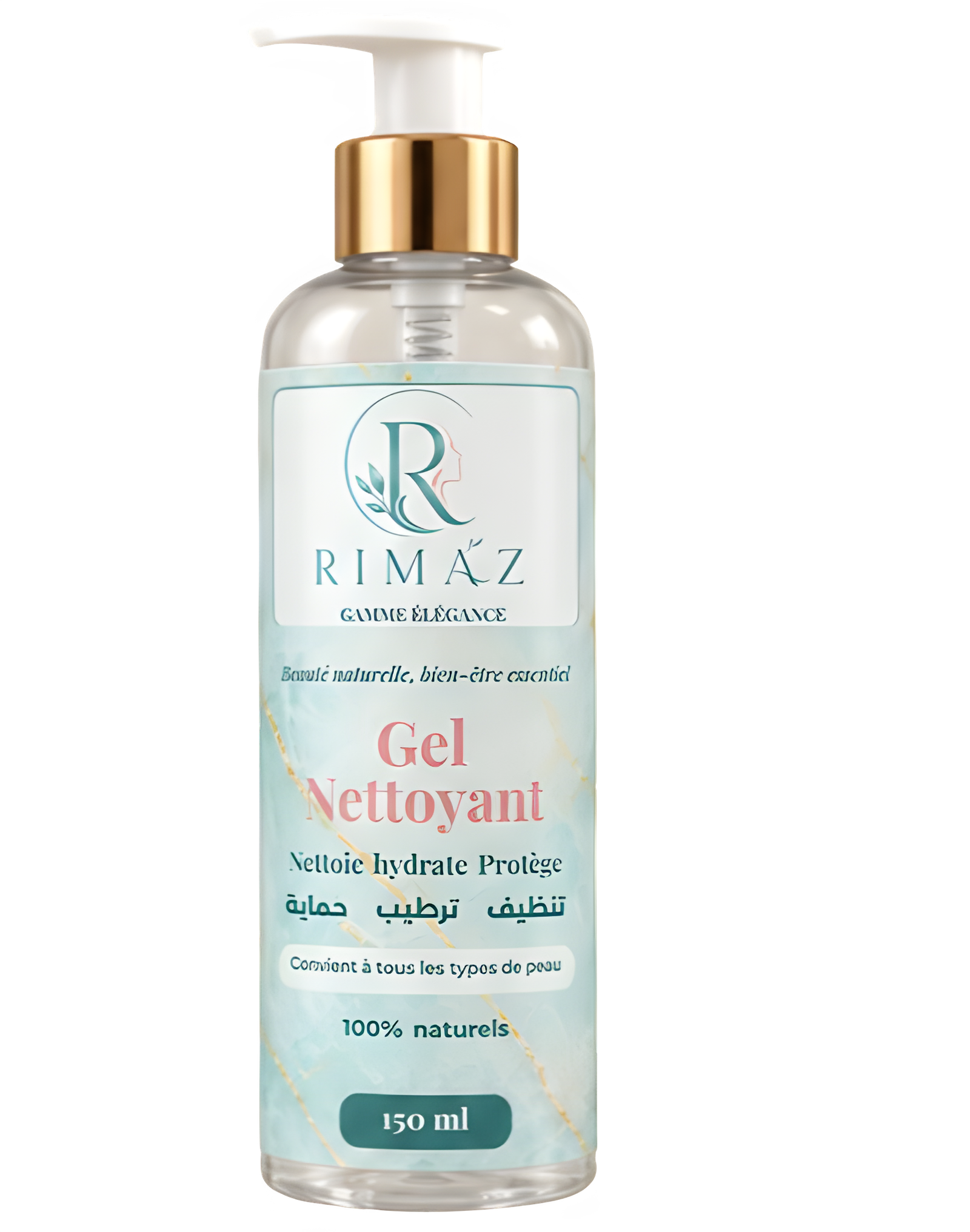 Gel Nettoyant 150 ml inclus dans le Pack Élégance RIMAZ